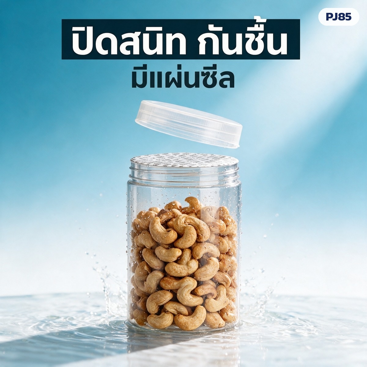 เตรียมกระปุก PET ปากกว้าง ล้าง กรอก ปิดแผ่นซีล ติดฉลาก แช่แข็ง และดูแลให้ใช้ได้นาน