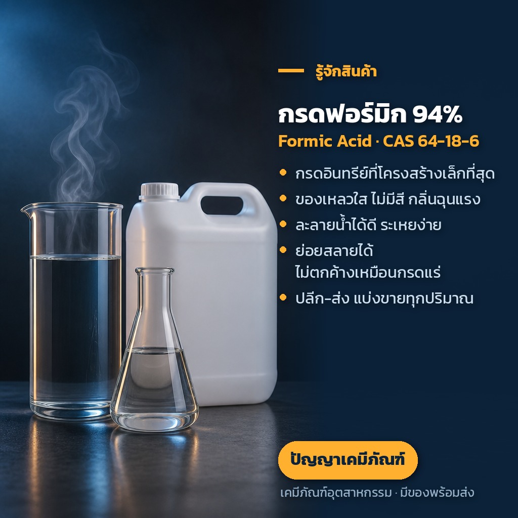 กรดฟอร์มิก (Formic Acid) คืออะไร ใช้ในอุตสาหกรรมอะไรบ้าง ฉบับรวมครบ