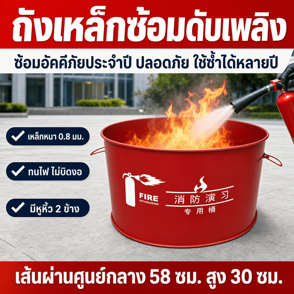 เช็กลิสต์จัดซ้อมดับเพลิงประจำปีในโรงงาน อุปกรณ์ที่ต้องเตรียมและข้อควรระวัง