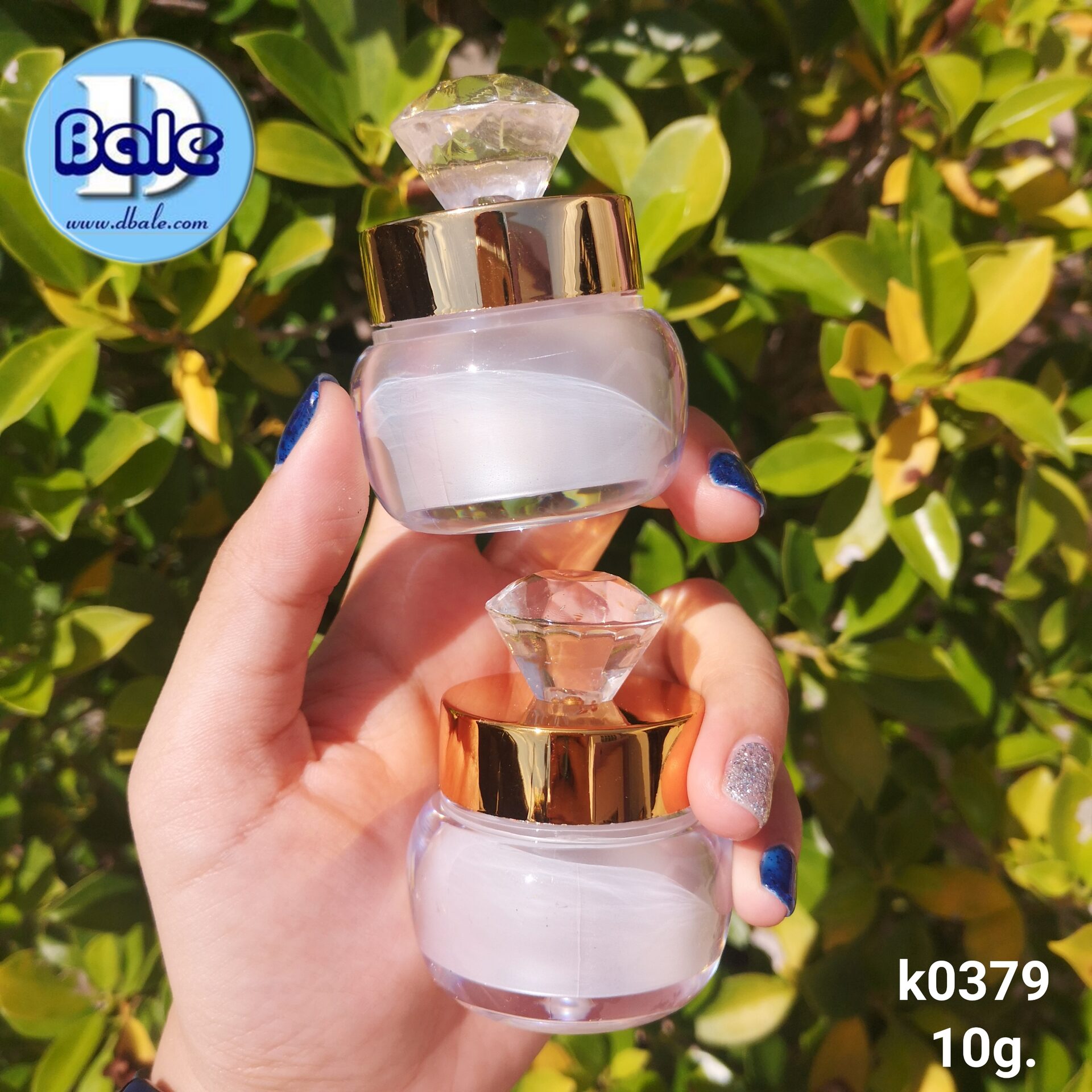 กระปุกครีม รุ่นk0379 10กรัม สีขาวมุก