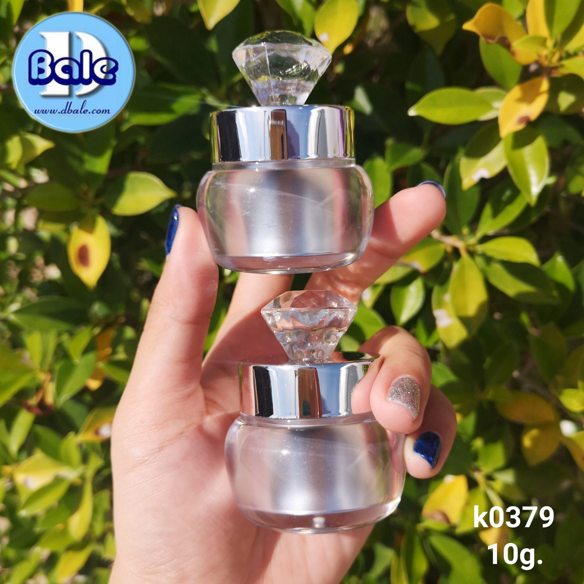 ขายส่งกระปุกครีม รุ่นk0379 สีเงิน
