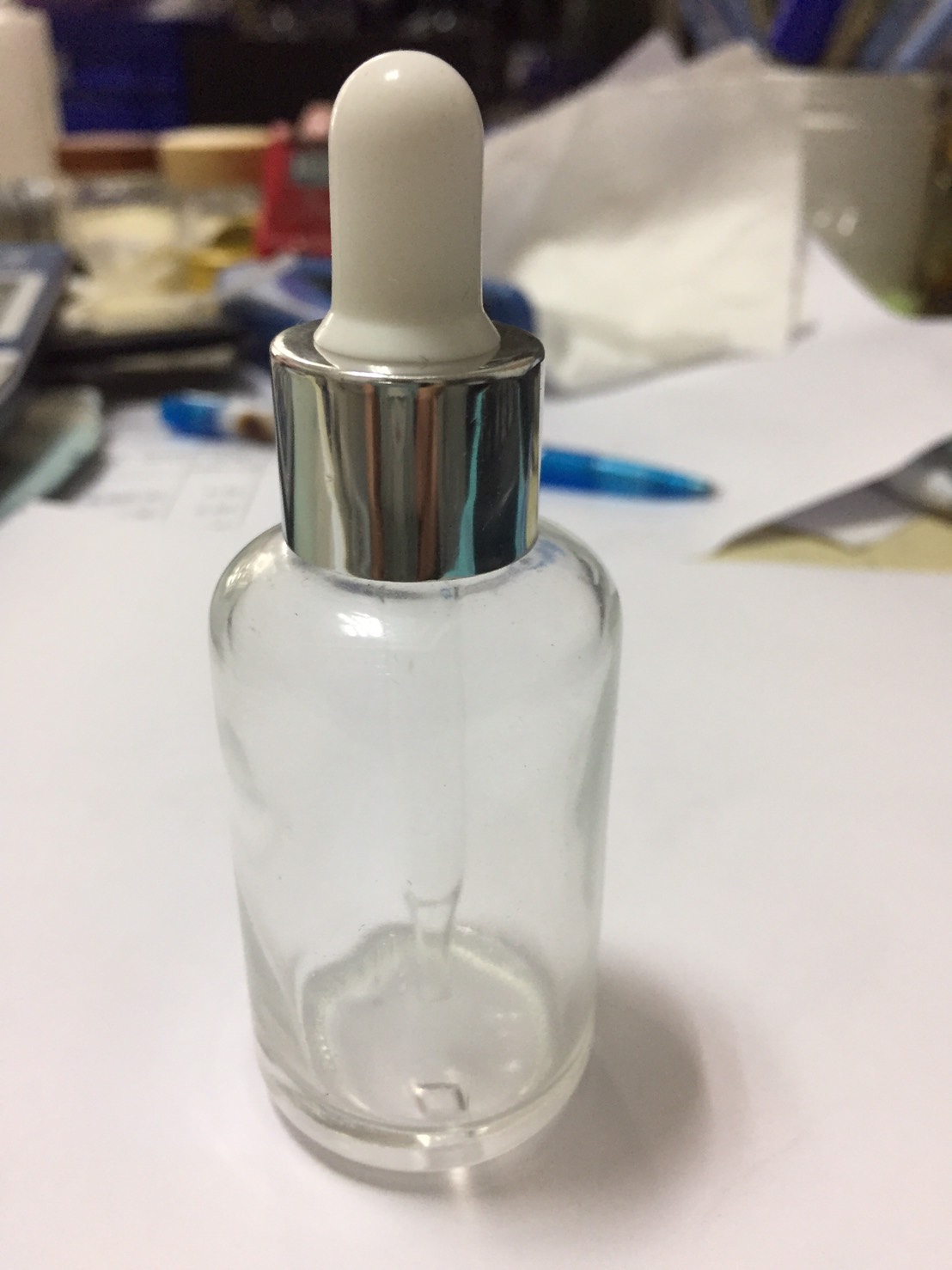 rx-30ml ใส/ขอบเงินเงา ขวด RX-30+ดรอป