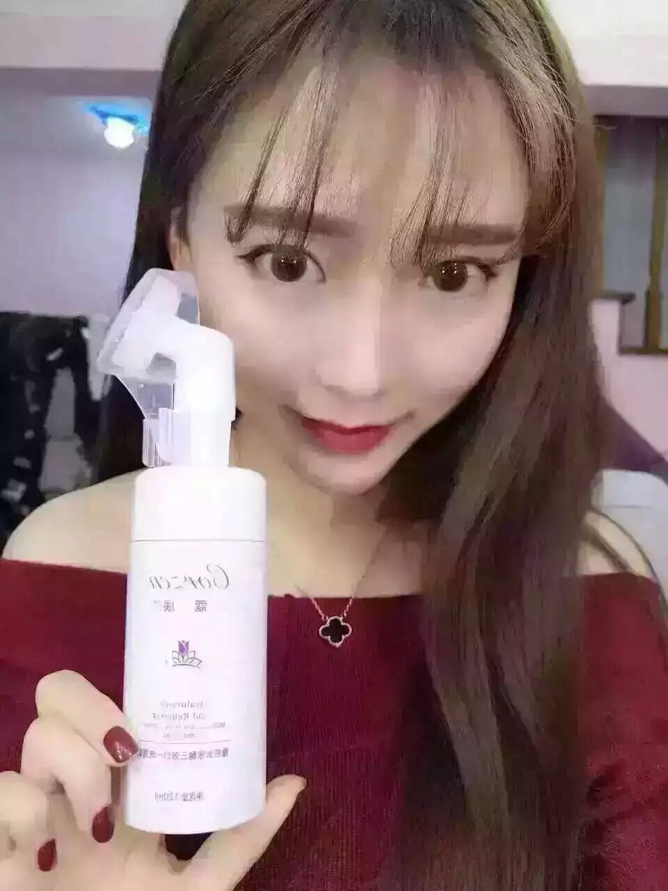 M003 ปั้มมูซขัดหน้า ขวดฟองขัดหน้า