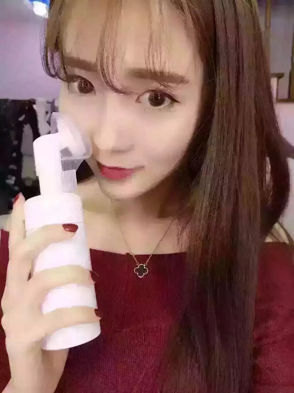 M003 ปั้มมูซขัดหน้า ขวดฟองขัดหน้า