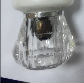 fr0064 ฝาเงิน ฝาอะคริลิคกะรัตจุกสีเงิน#35 #40 (100 120)