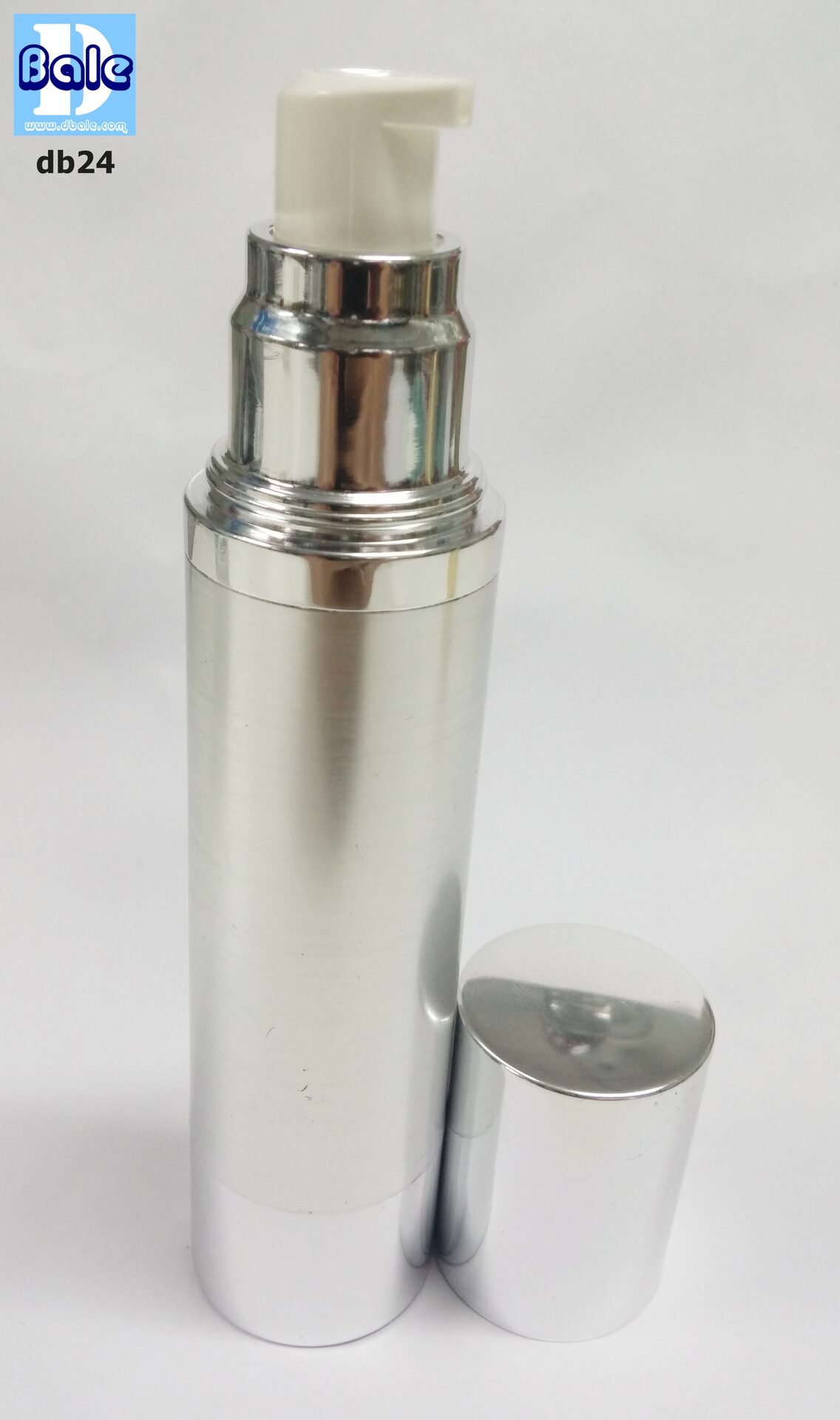 ขายส่งขวดปั้มครีม สูญญากาศ db24 (50ml) silver....