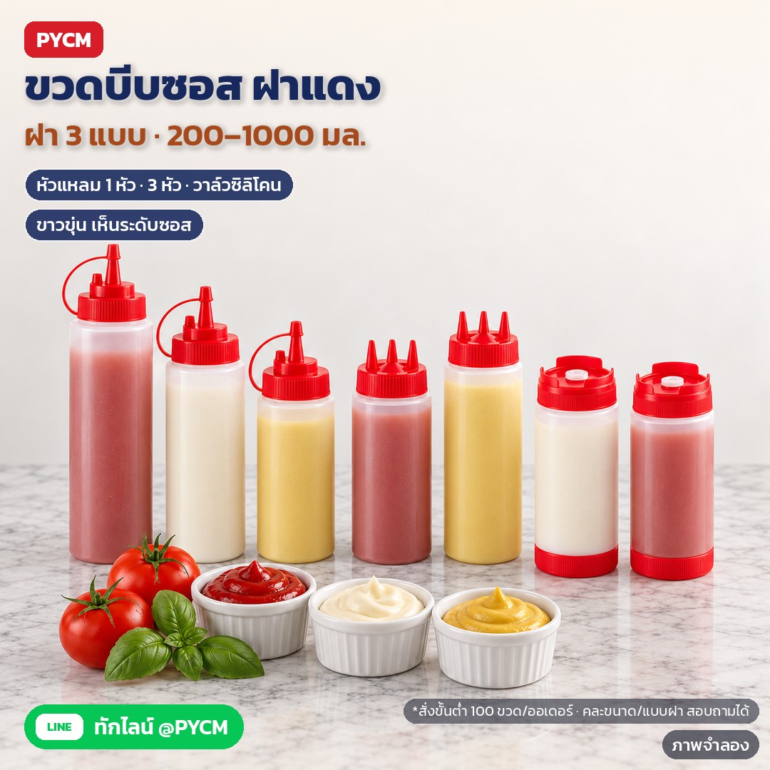 ขั้นตอนเติม ใช้ และล้างขวดบีบซอสแบบมืออาชีพ ให้ซอสไม่อุดหัว ขวดสะอาดทุกวัน พร้อมข้อควรระวัง (SQZ)