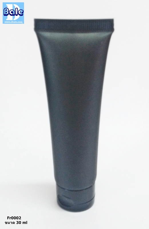 หลอดบีบสีดำฝาป๊อกแป๊ก บรรจุภัณฑ์ fr0002-30g.