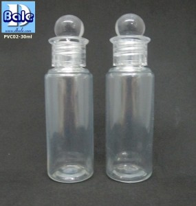PVC02-30cc ใส //ขวดพลาสติก30ซีซี ใส/ฝาใสหัวลูกแก้ว