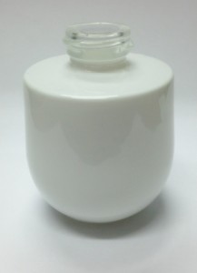 c2838 ขวดแก้วขาว ทรงหยดน้ำ 30 ml